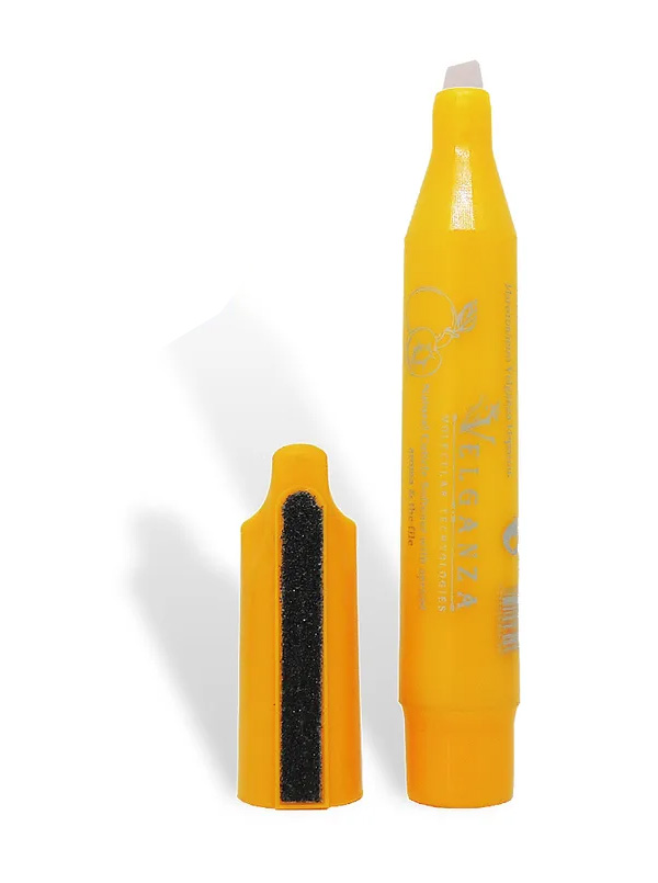 Удалитель кутикулы Velganza с ароматом абрикоса и пилочкой лазерная 2х сторонняя терка для ног velganza tp 9001