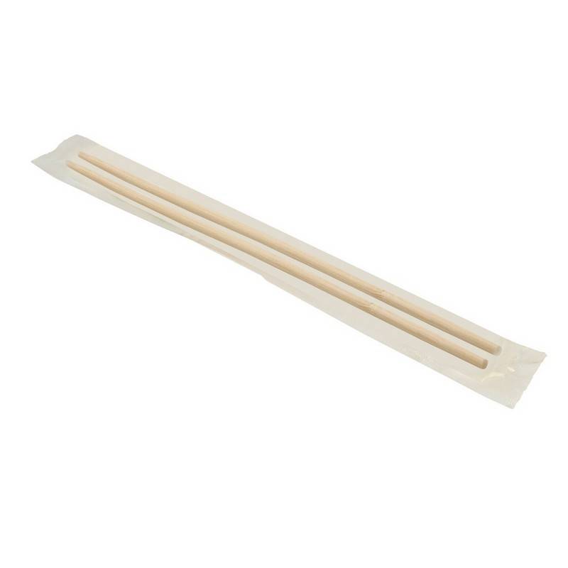 Палочки для суши бамбуковые длина 23 см 100 пар в индивидуальных упаковках 1023425