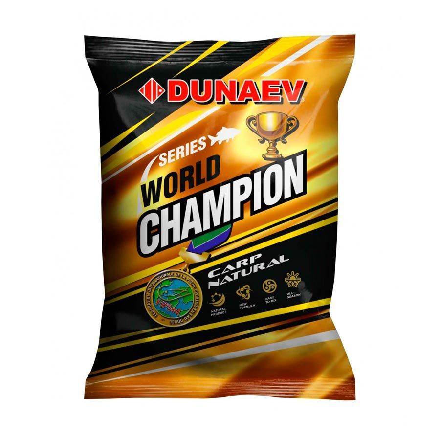 

Прикормка Dunaev WORLD CHAMPION 1кг Carp Natural, World Champion