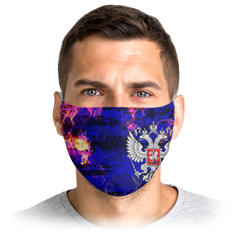 

Многоразовая маска Printio Россия синяя L, Россия