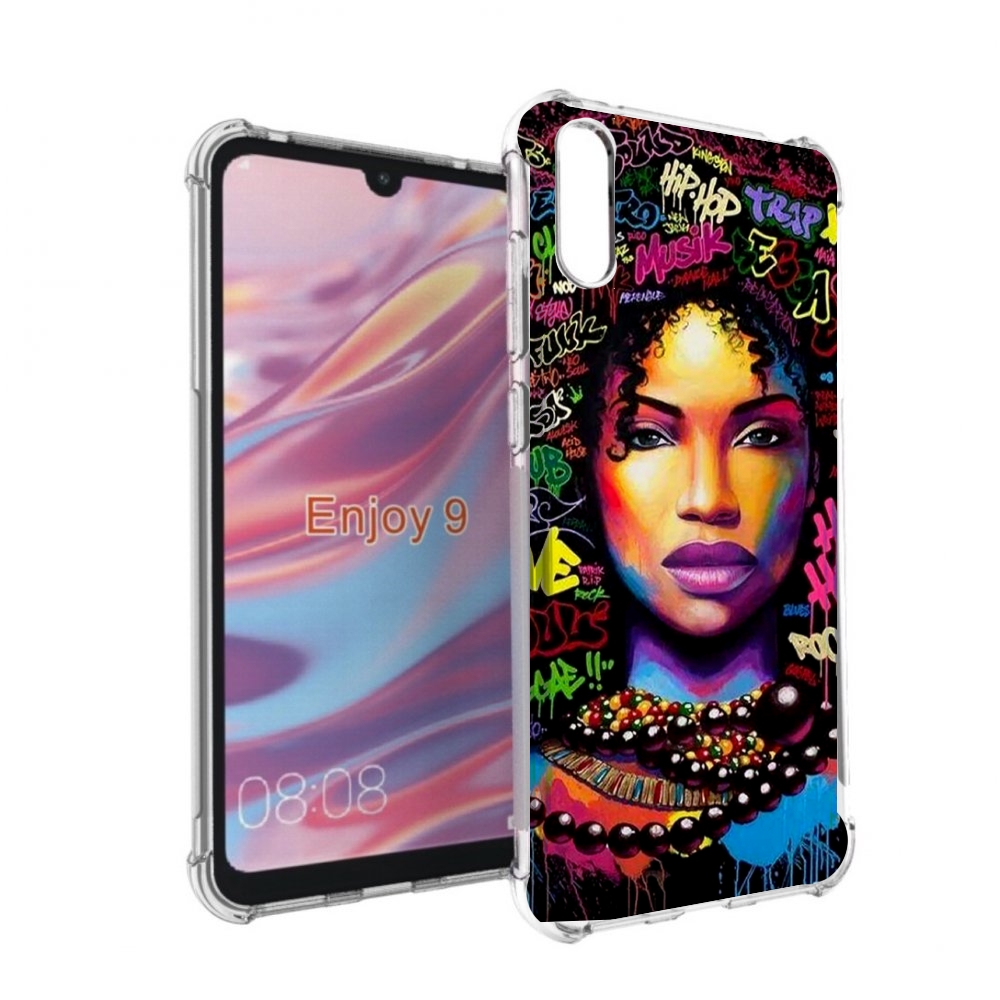 

Чехол бампер MyPads девушка-в-граффити женский для Huawei Enjoy, Прозрачный, Tocco