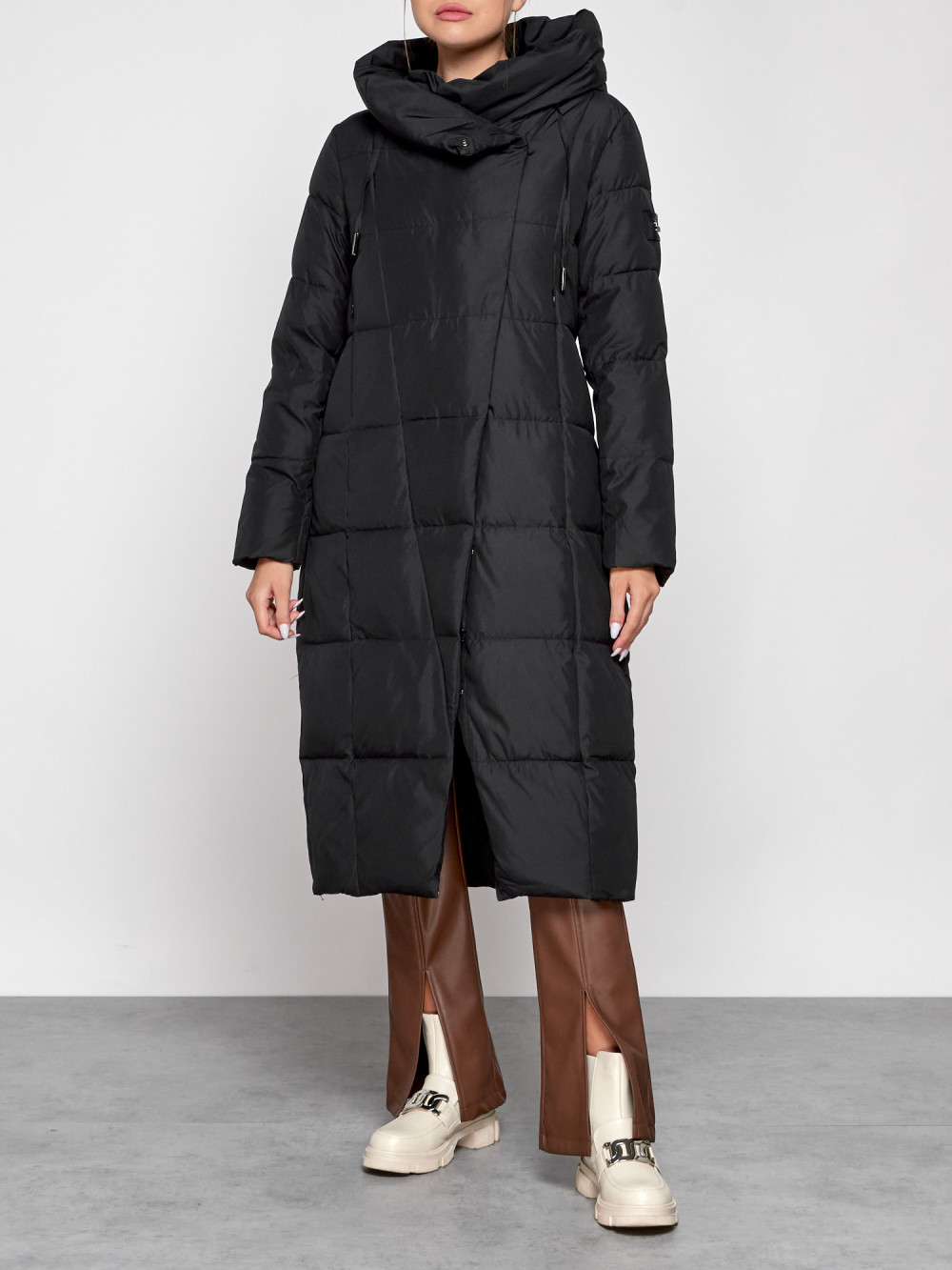 

Пальто женское NoBrand AD13363 черное XL, Черный, AD13363