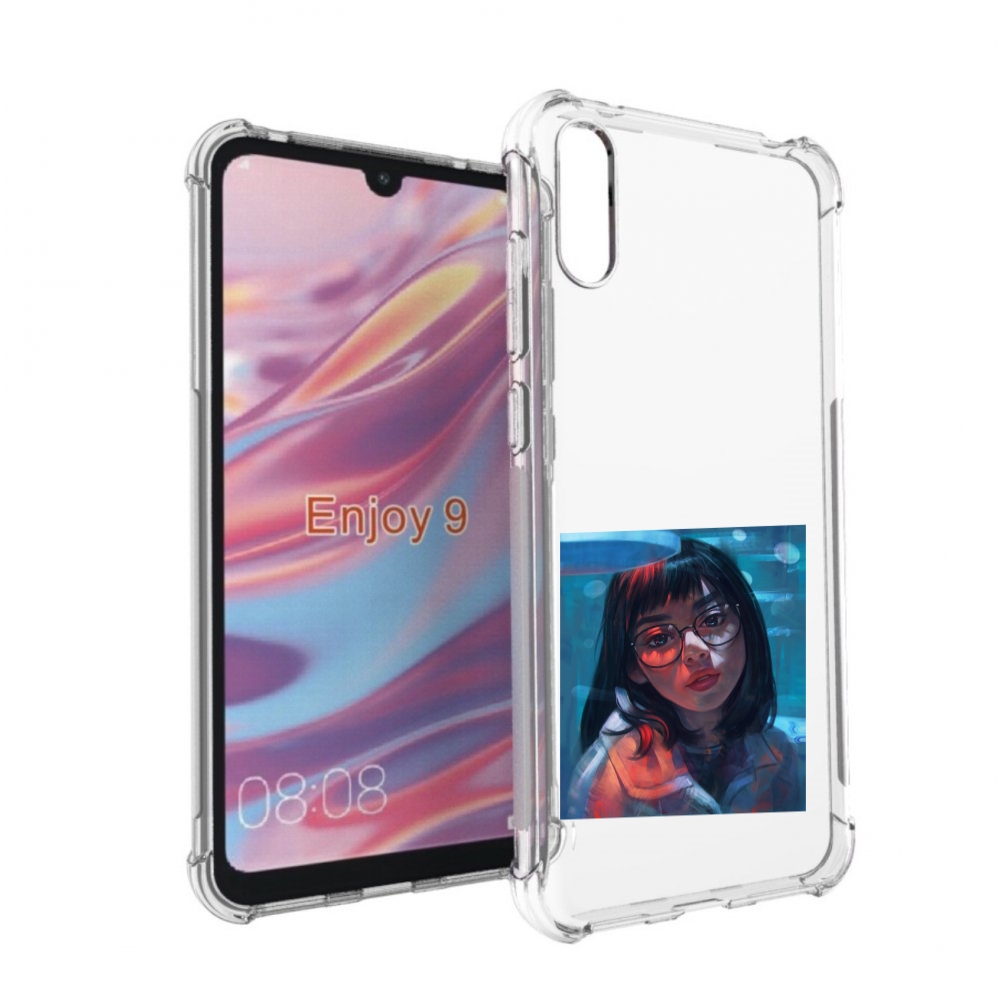 

Чехол бампер MyPads девушка-под-красным-светом для Huawei Enjoy, Прозрачный, Tocco