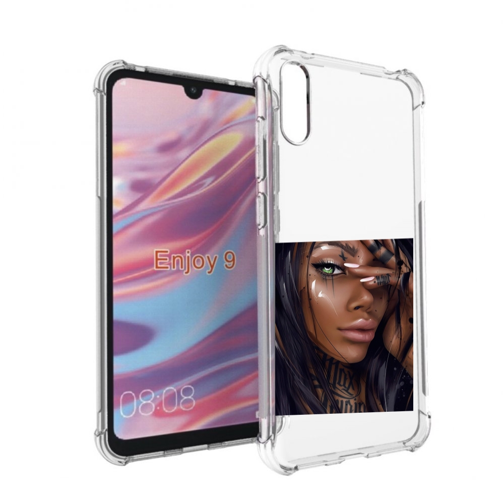 

Чехол бампер MyPads девушка-с-зелеными-глазами-яркими для Huawei, Прозрачный, Tocco