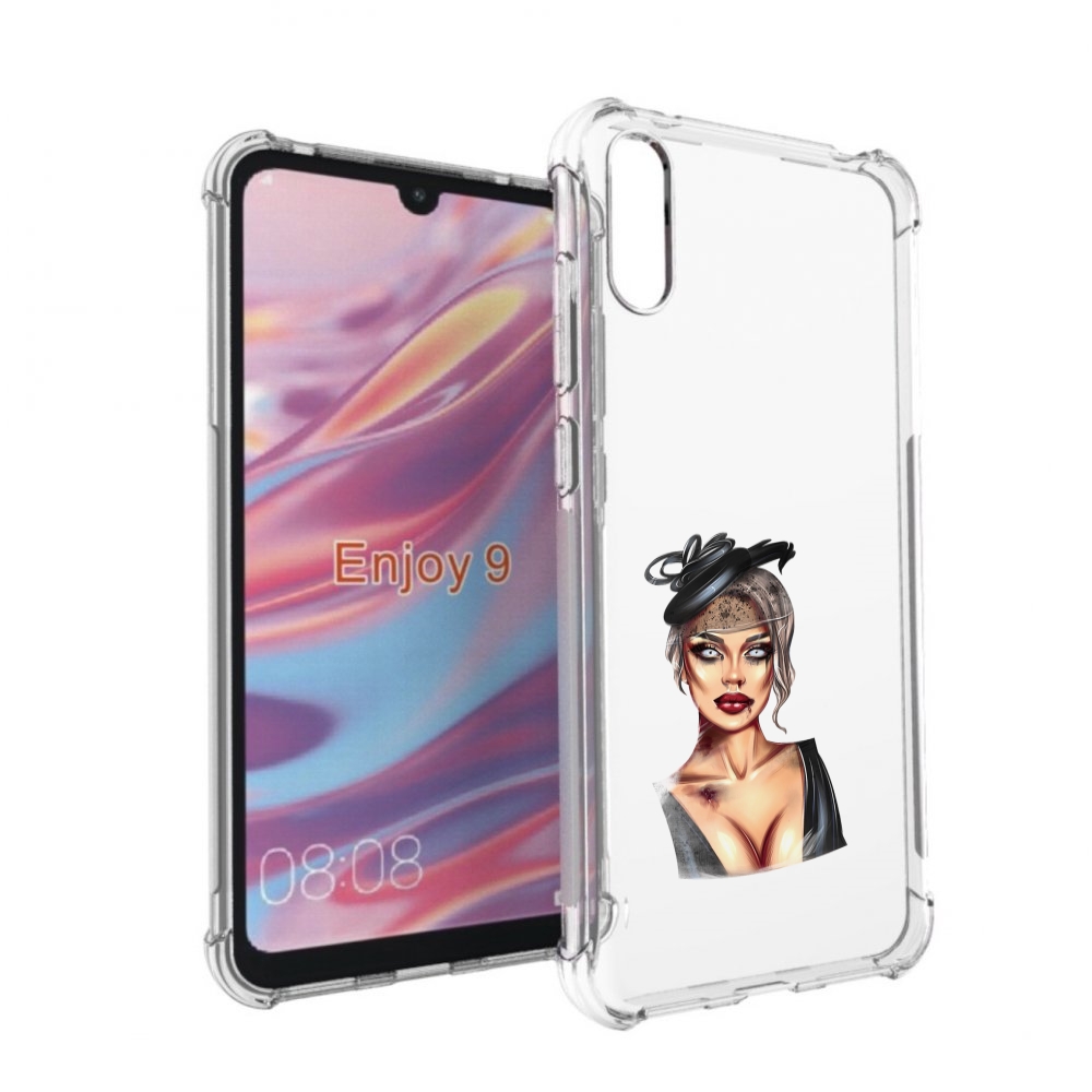 

Чехол бампер MyPads девушка-с-линзами для Huawei Enjoy 9, Прозрачный, Tocco