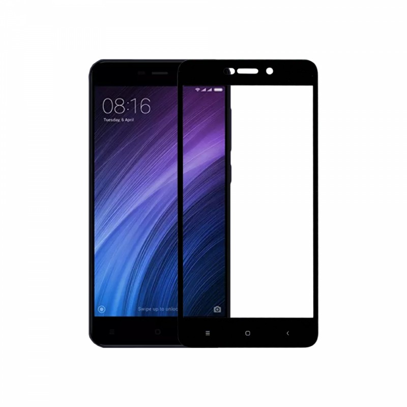 

Защитное стекло для Xiaomi Redmi 4A (Черное), Redmi 4A