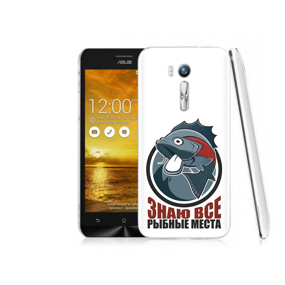 Чехол MyPads Tocco для Asus ZenFone Go (ZB551KL) знаю все рыбные места