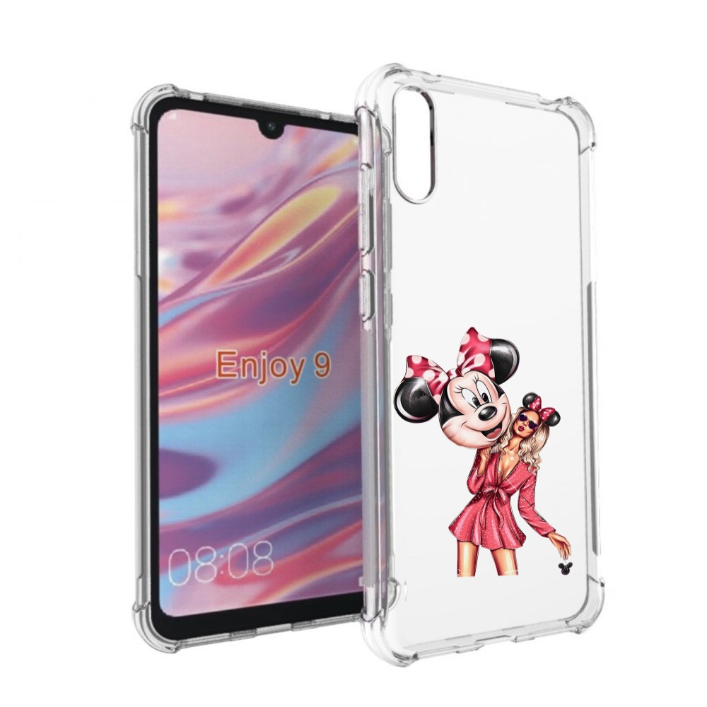 Чехол бампер MyPads девушка-с-шариком женский для Huawei Enjoy 9