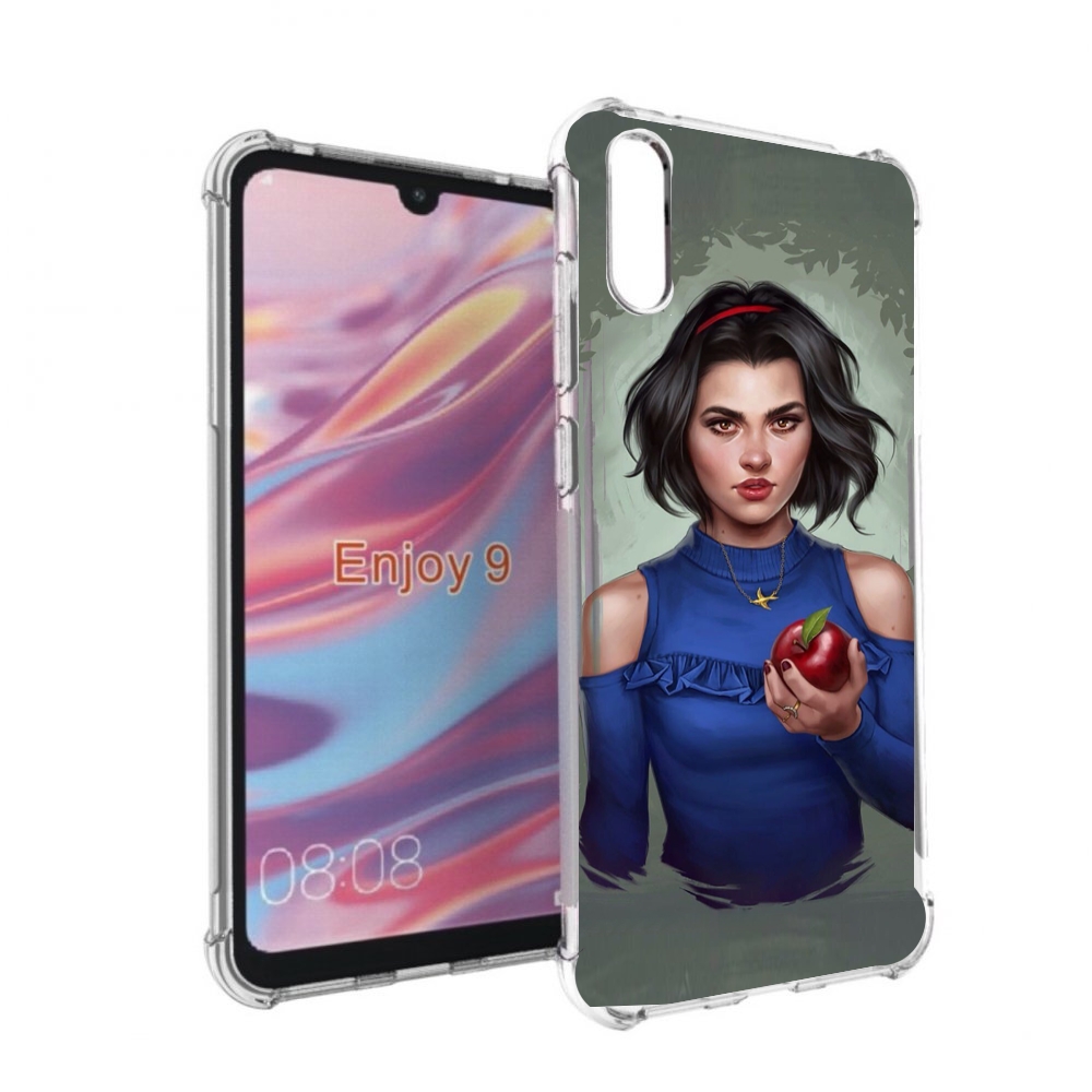 

Чехол бампер MyPads девушка-с-яблоком женский для Huawei Enjoy 9, Прозрачный, Tocco