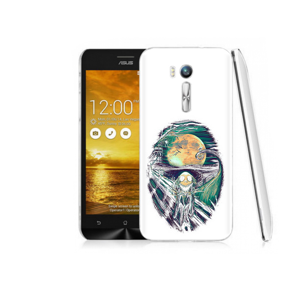 

Чехол MyPads Tocco для Asus ZenFone Go (ZB551KL) зубастое существо абстракция, Прозрачный, Tocco