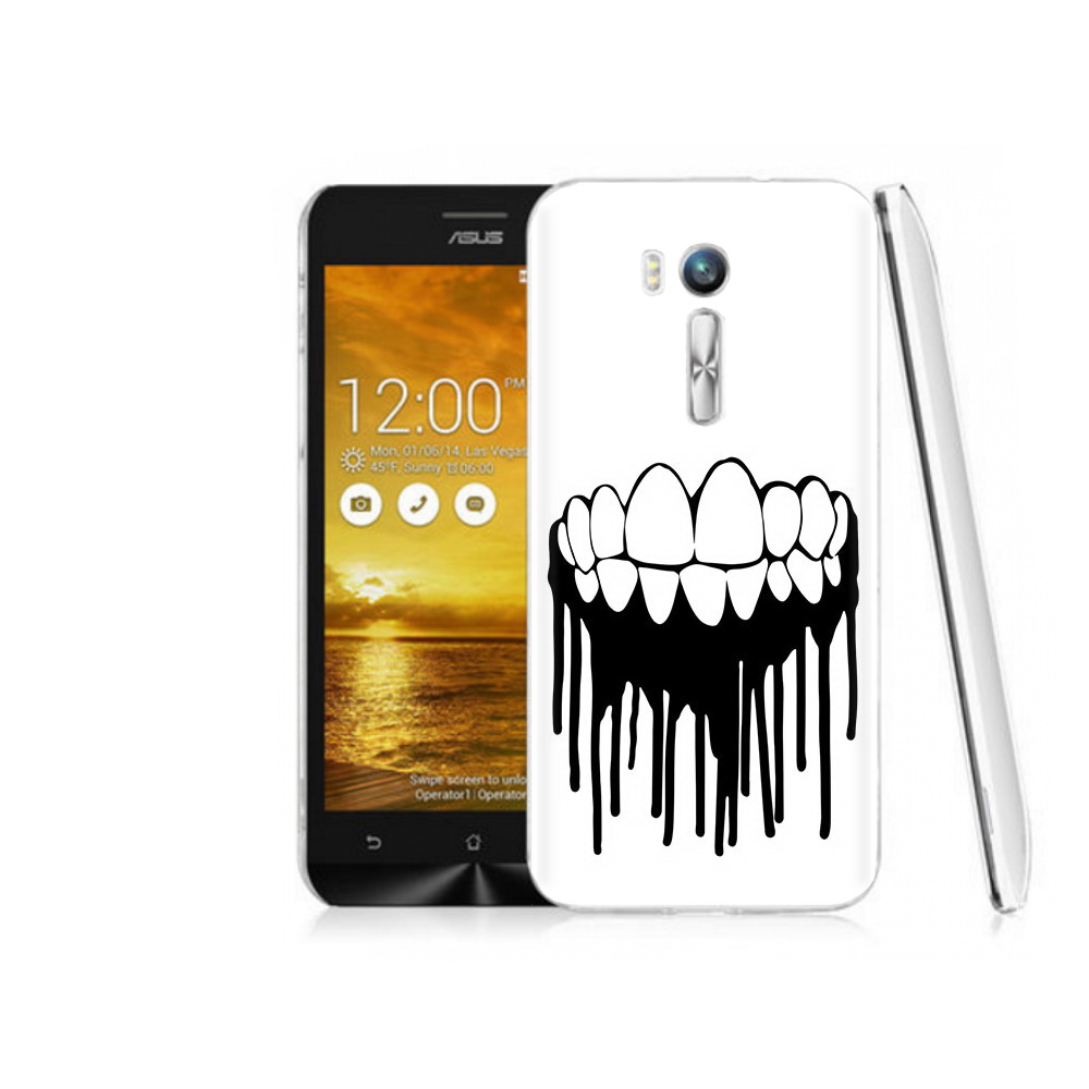 

Чехол MyPads Tocco для Asus ZenFone Go (ZB551KL) зубы, Прозрачный, Tocco