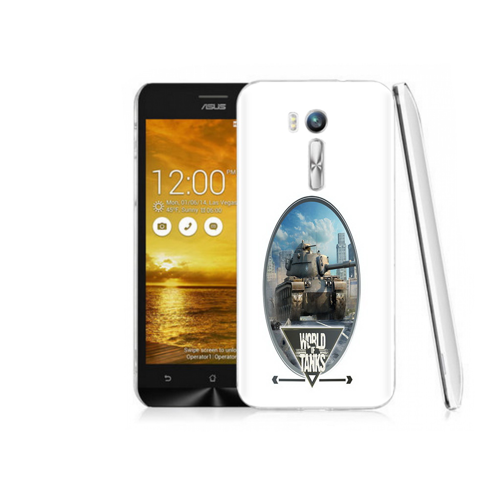 

Чехол MyPads Tocco для Asus ZenFone Go (ZB551KL) игра с танками, Прозрачный, Tocco