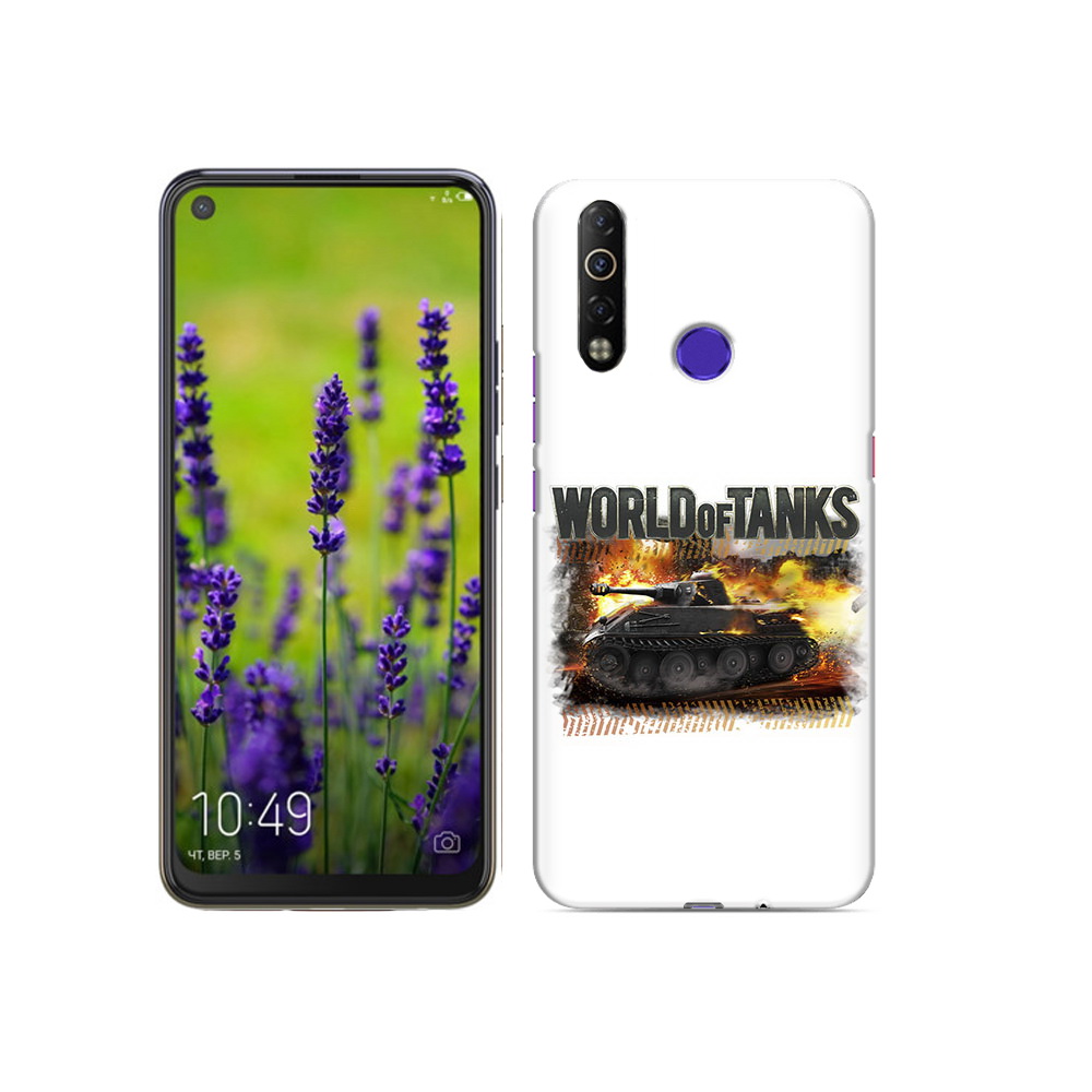 

Чехол MyPads Tocco для Tecno Camon 12 Air Мир танков-2, Прозрачный, Tocco