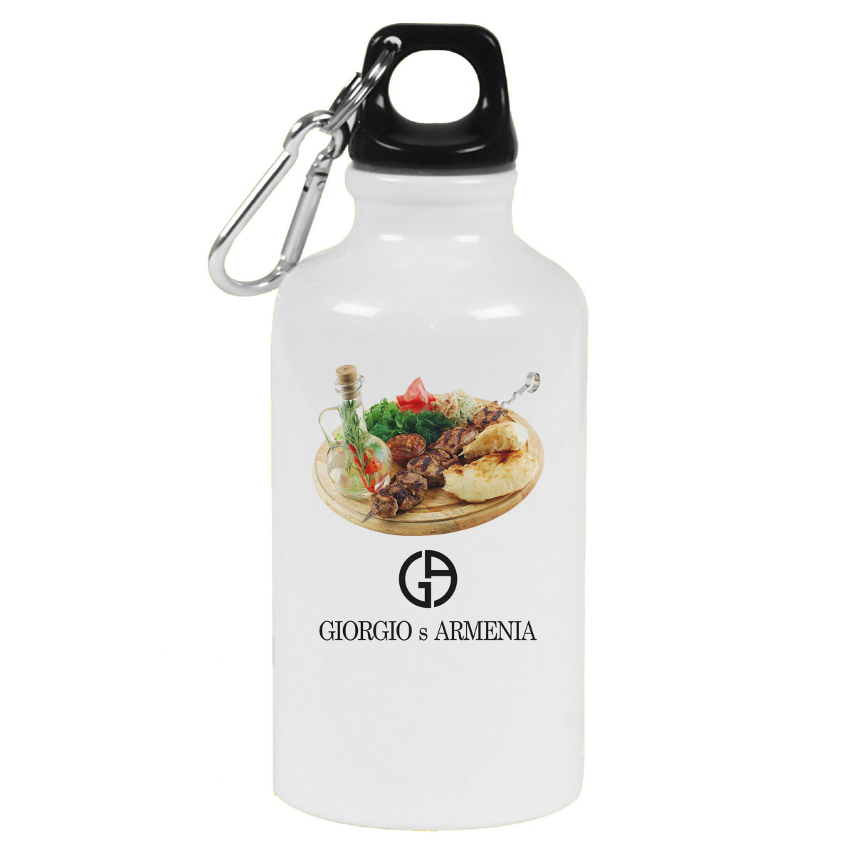 

Бутылка спортивная CoolPodarok Giorgio s Armenia, Белый