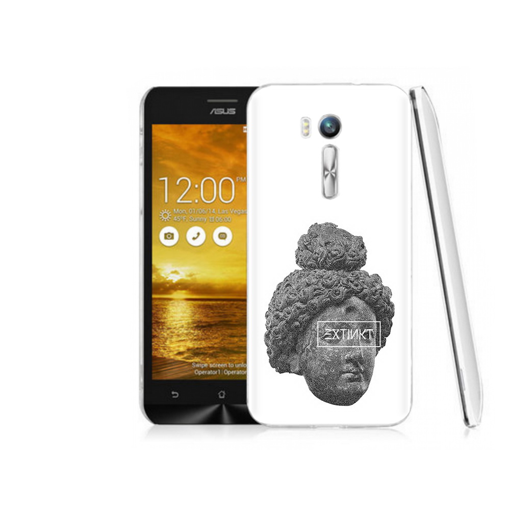 Чехол MyPads Tocco для Asus ZenFone Go (ZB551KL) каменное лицо девушки
