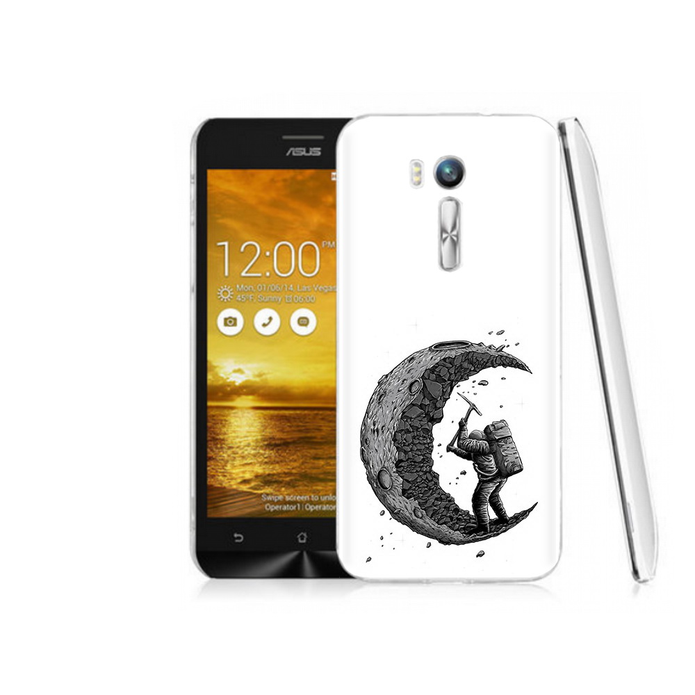 

Чехол MyPads Tocco для Asus ZenFone Go (ZB551KL) камненная луна, Прозрачный, Tocco