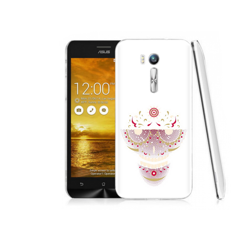 Чехол MyPads Tocco для Asus ZenFone Go (ZB551KL) карнавальный скелет абстракция