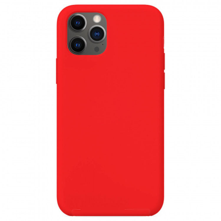 Чехол для iPhone 12/12 Pro Silicone Case (красный)