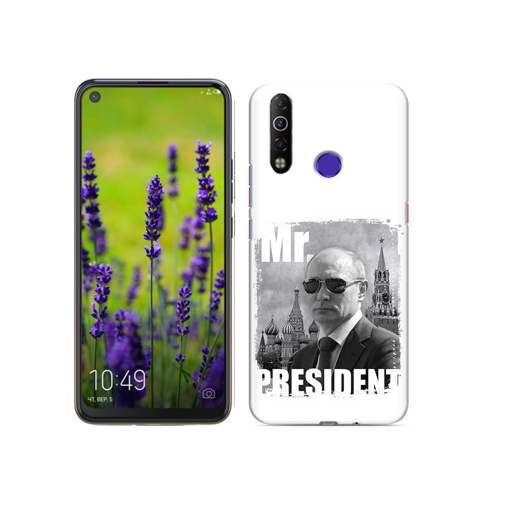 

Чехол MyPads Tocco для Tecno Camon 12 Air Путин, Прозрачный, Tocco