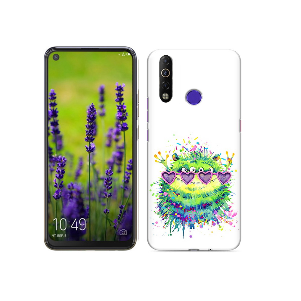 

Чехол MyPads Tocco для Tecno Camon 12 Air Пушистый персонаж, Прозрачный, Tocco