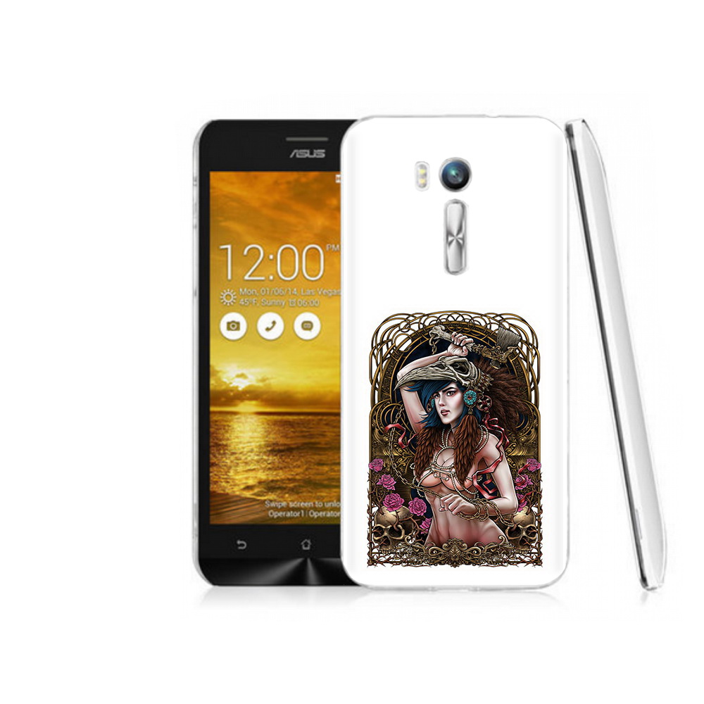

Чехол MyPads Tocco для Asus ZenFone Go (ZB551KL) красивая девушка рисунок, Прозрачный, Tocco