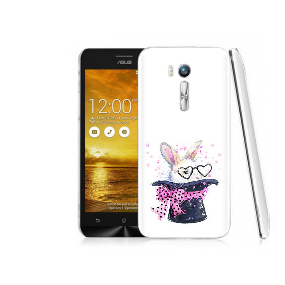 Чехол MyPads Tocco для Asus ZenFone Go (ZB551KL) кролик в шляпе