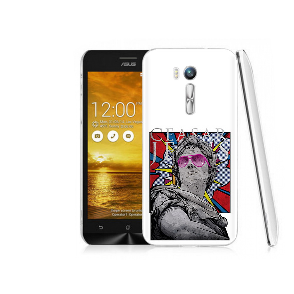 

Чехол MyPads Tocco для Asus ZenFone Go (ZB551KL) крутая статуя свободы, Прозрачный, Tocco