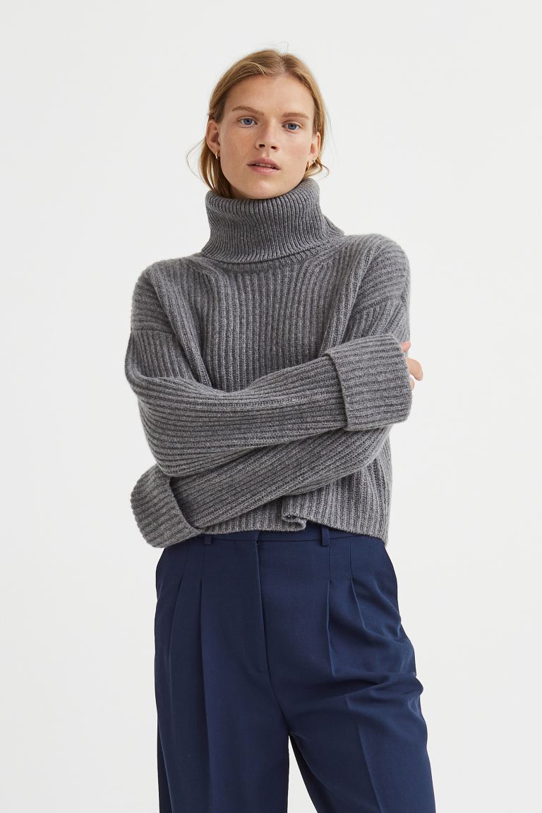 

Свитер женский H&M 1104509003 серый M (доставка из-за рубежа), 1104509003