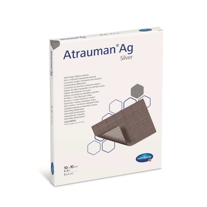 Повязка Atrauman AG с серебром мазевая антибактериальная 10х10см 499573 1 шт.