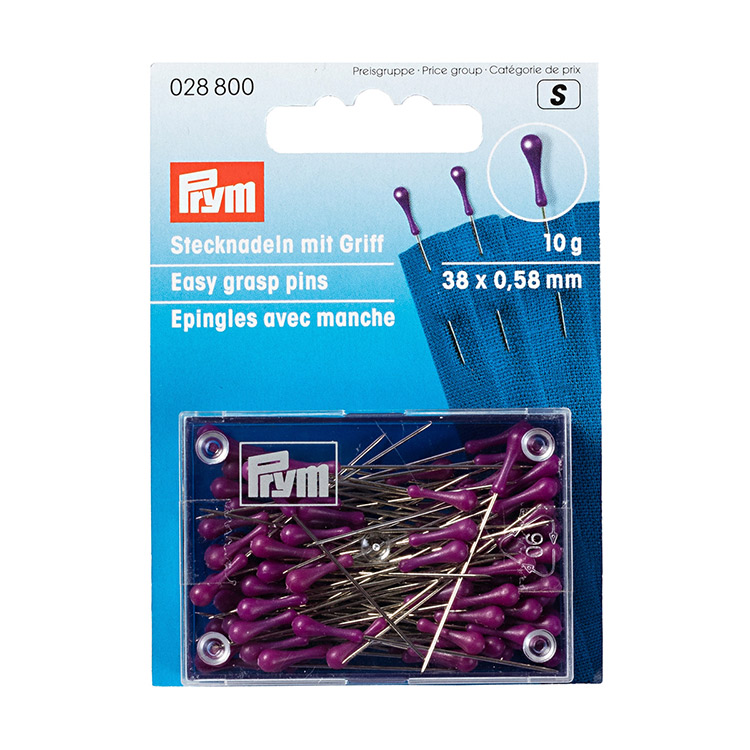 

Иглы для закалывания Prym с грушевидными головками, сталь, 10 г, 38 мм, Серебристый