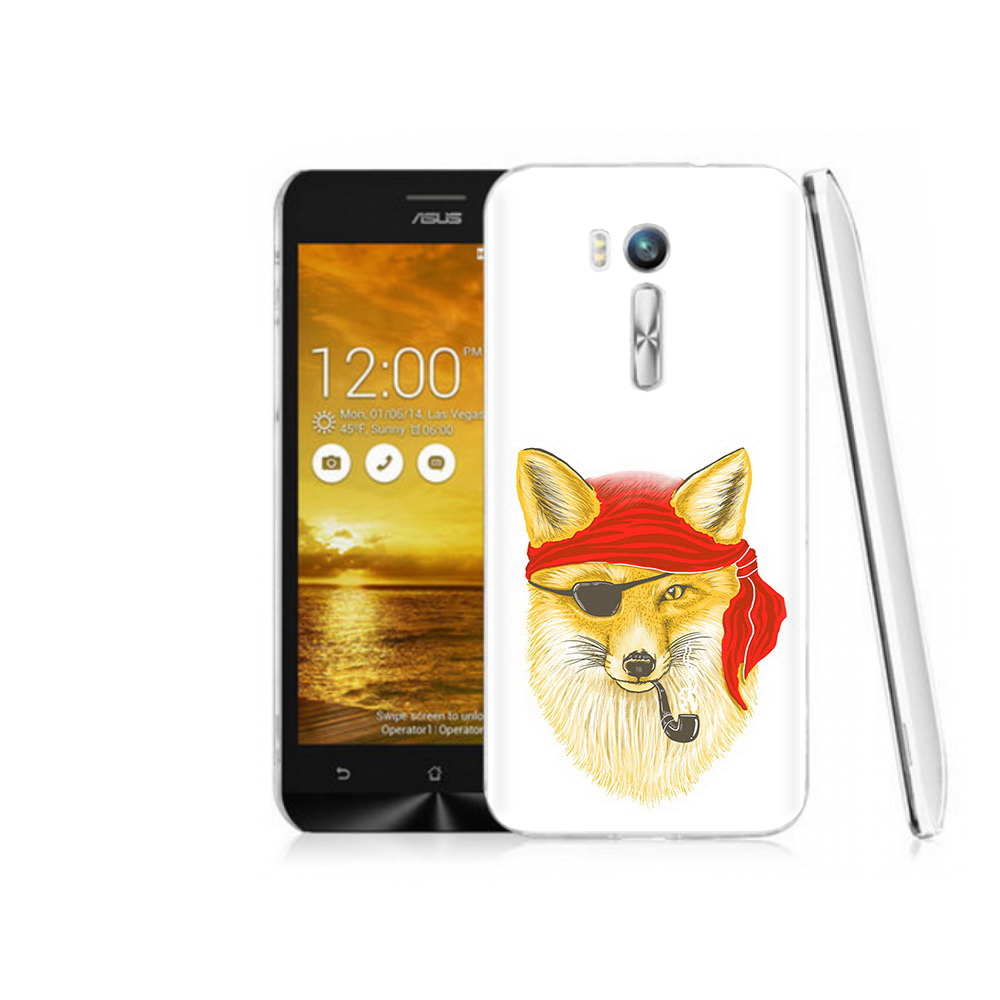 

Чехол MyPads Tocco для Asus ZenFone Go (ZB551KL) лиса-пират, Прозрачный, Tocco