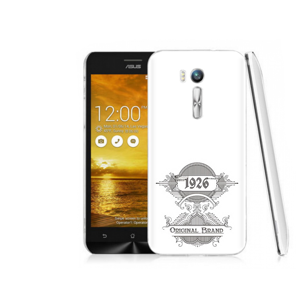

Чехол MyPads Tocco для Asus ZenFone Go (ZB551KL) логотип черно белый, Прозрачный, Tocco