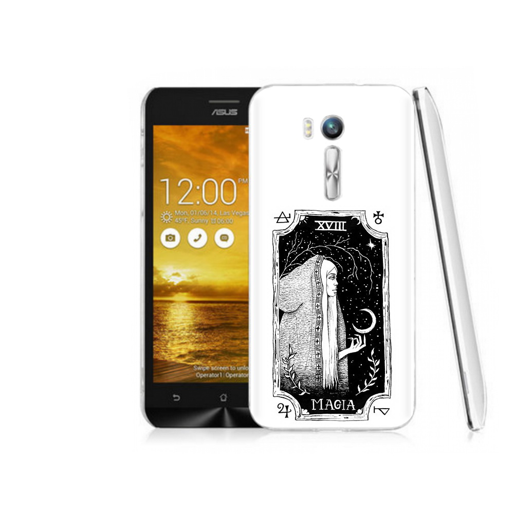 

Чехол MyPads Tocco для Asus ZenFone Go (ZB551KL) лунная магия, Прозрачный, Tocco