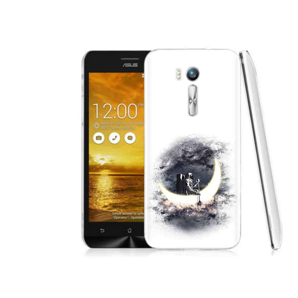 

Чехол MyPads Tocco для Asus ZenFone Go (ZB551KL) лунный путешественник, Прозрачный, Tocco