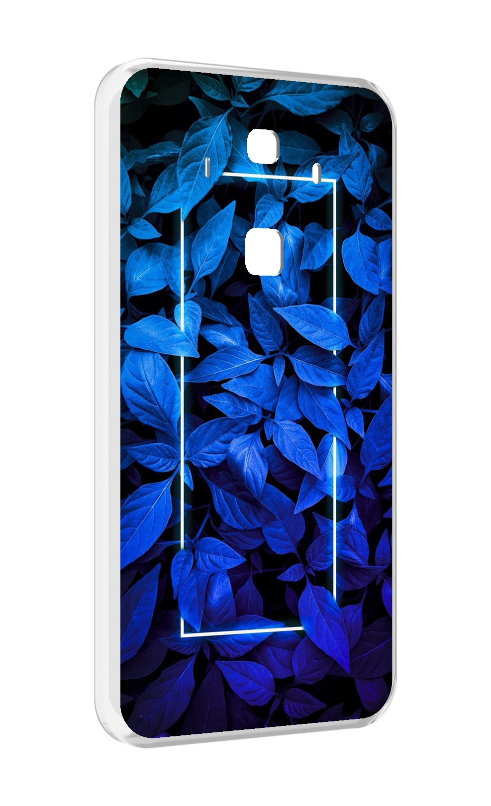 

Чехол MyPads голубые цветочки неон для Huawei Mate 10 Pro, Прозрачный, Tocco