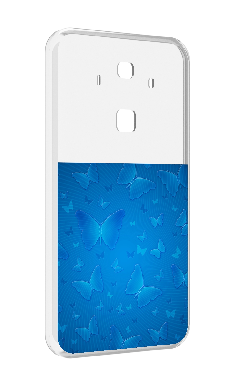 

Чехол MyPads голубые-бабочки для Huawei Mate 10 Pro, Прозрачный, Tocco