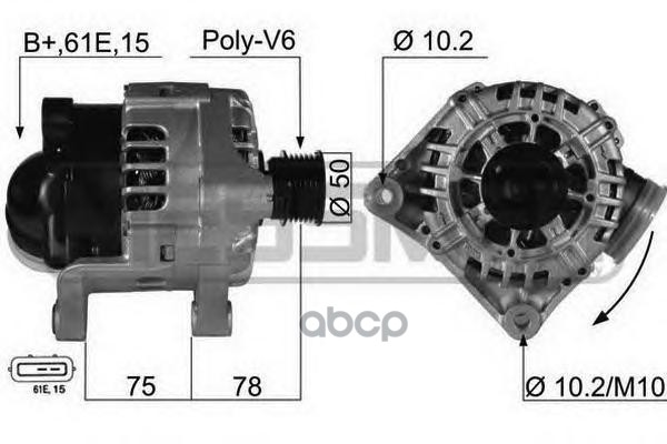 

Генератор 14V 120A