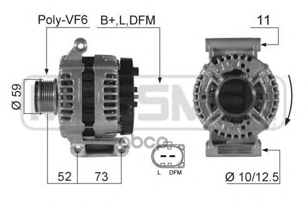 

Генератор CITROEN Jumper 2.2D 06-> , FIAT Ducato 2.2D 06-> , FORD Transit 2.2D 06-> , PEUG