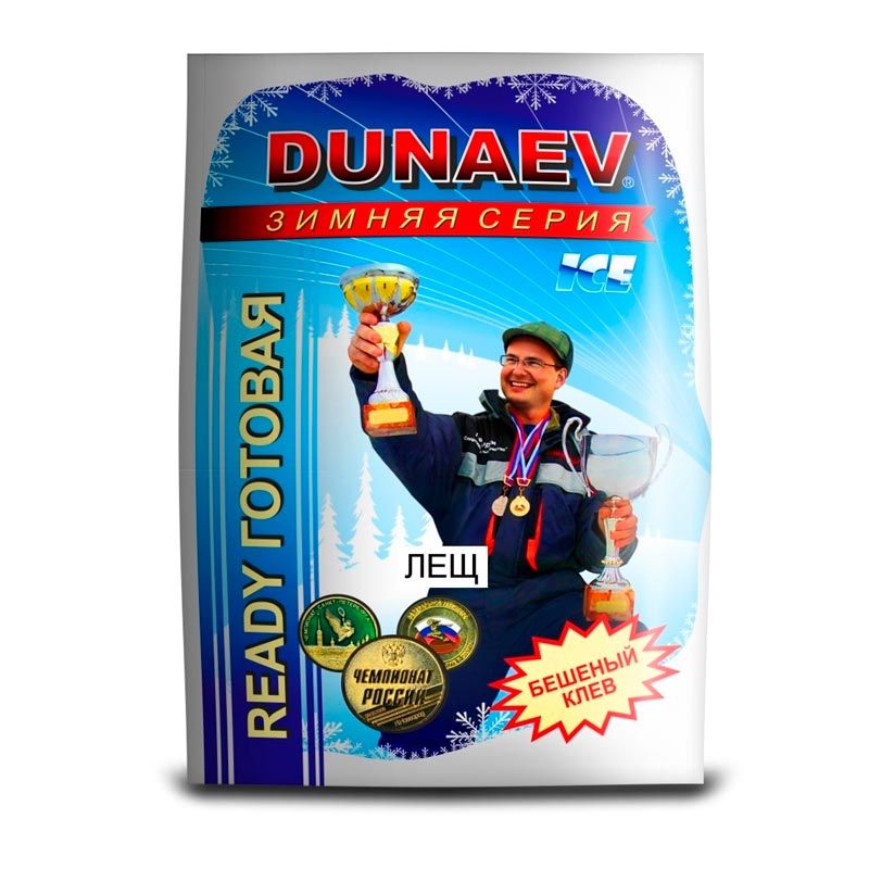 

Прикормка зимняя Dunaev ICE READY 0.75кг ЛЕЩ, Коричневый, Ice Ready