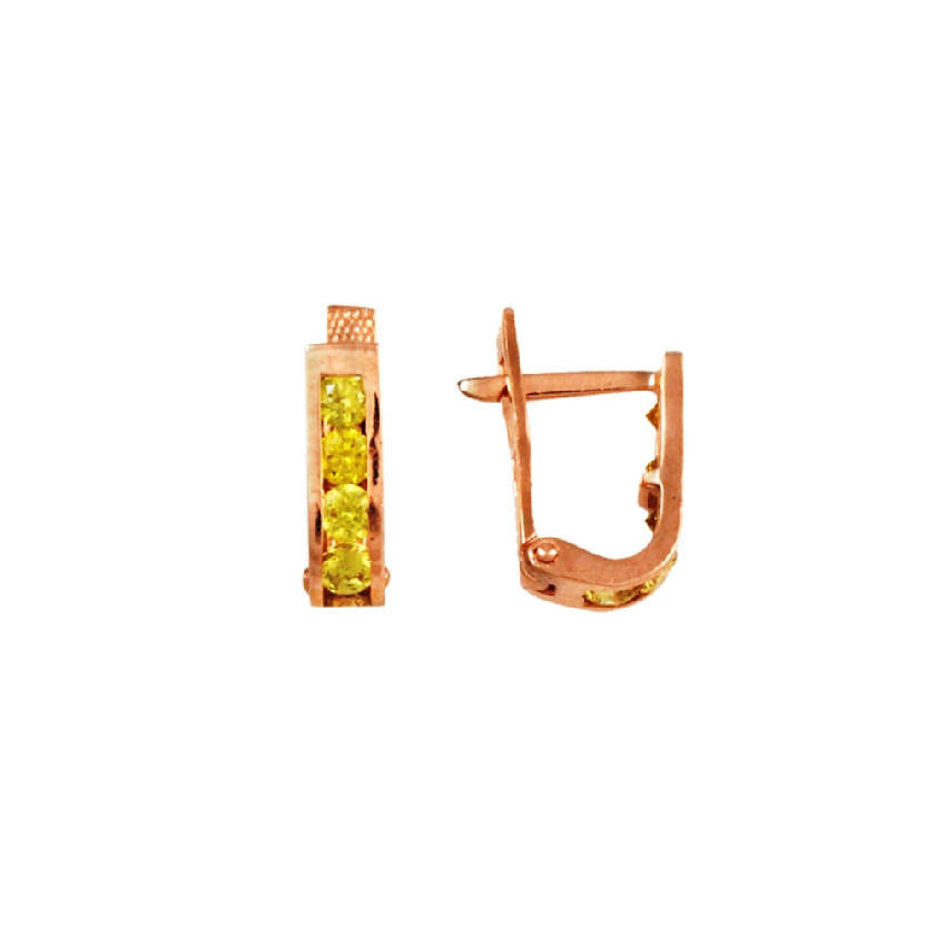 

Серьги из золота с фианитом Аврора 73005, 73005