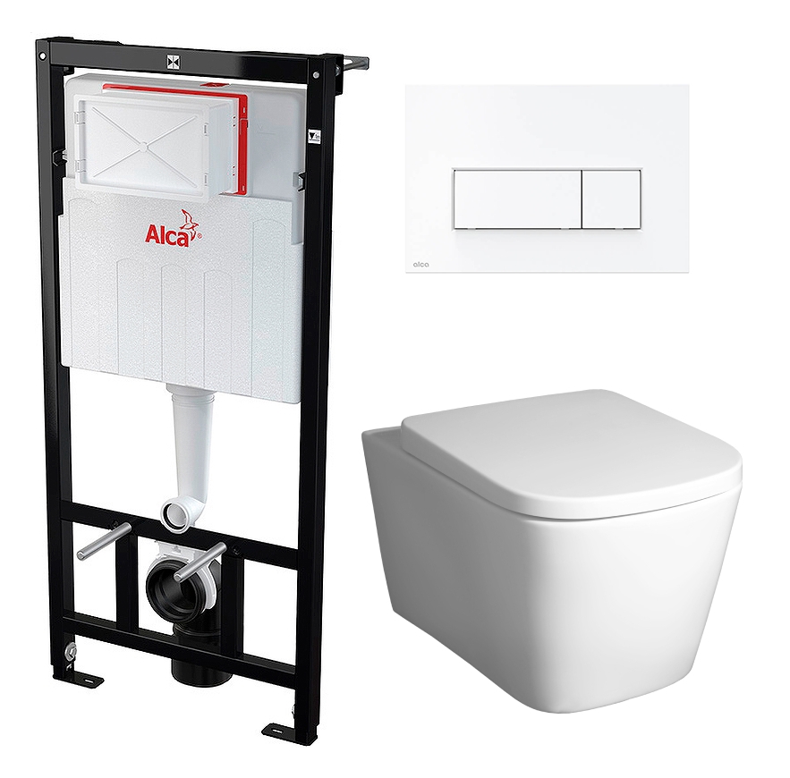 

Комплект инсталляция AlcaPlast + Унитаз BelBagno Albano + кнопка белая