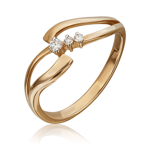 

Кольцо из красного золота с бриллиантом р. 17,5 PLATINA jewelry 01-1096-00-101-1110-30, 01-1096-00-101-1110-30