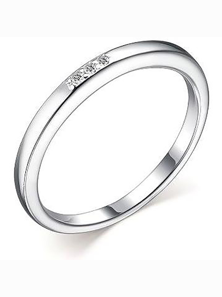 

Кольцо с 3 бриллиантами из серебра р. 18 Алкор серебро 01-1890_000Б-00, 01-1890_000Б-00