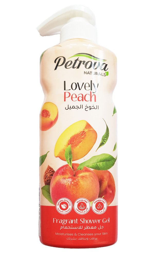 Гель для душа с ароматом персика Petrova Lovely Peach Fragrant Shower Gel, 400 мл парафин с ароматом персика