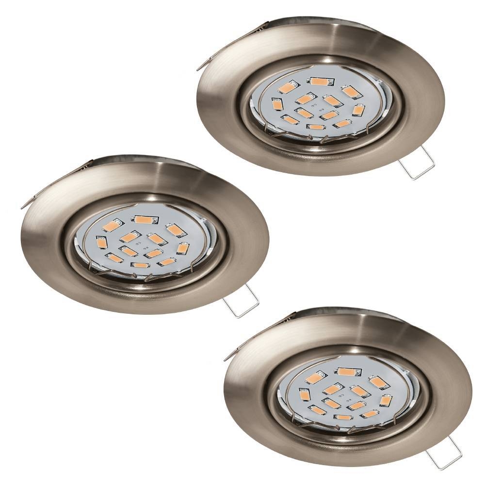 75348 Комплект светодиод. встраив. светильников EINBAUSPOT LED, 3x5W (GU10), 87х87, сталь