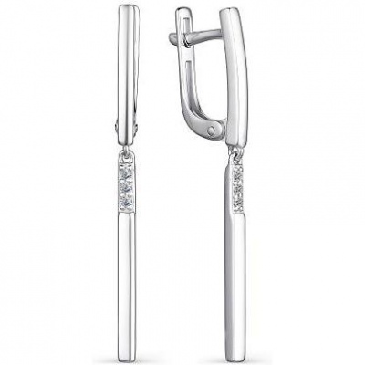 

Серьги с 6 бриллиантами из серебра Алкор серебро 02-1890_000Б-00, 02-1890_000Б-00