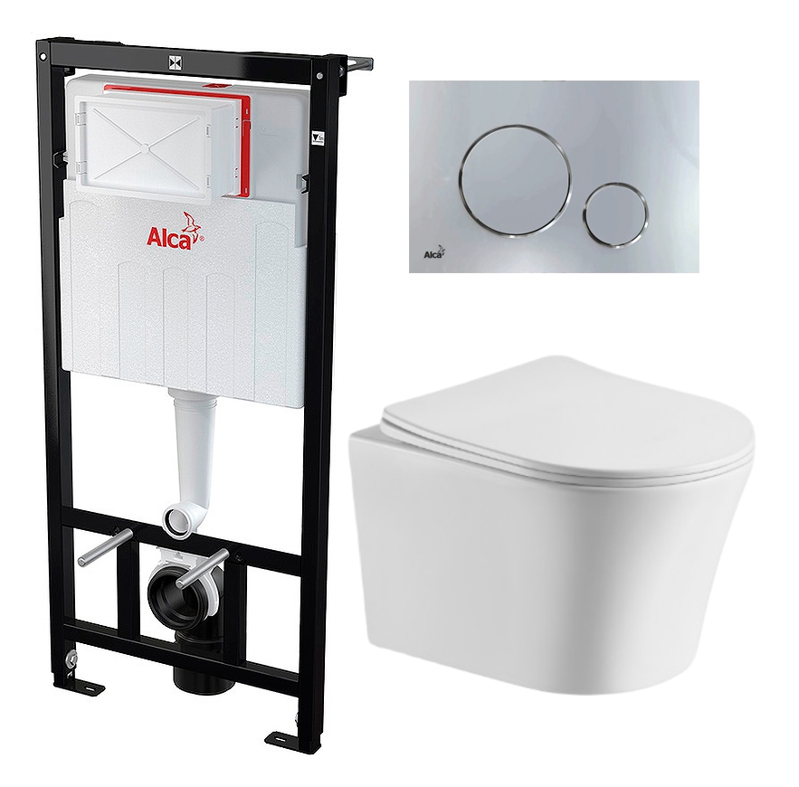 

Комплект инсталляция AlcaPlast + унитаз Cerutti Adige Aria + кнопка хром