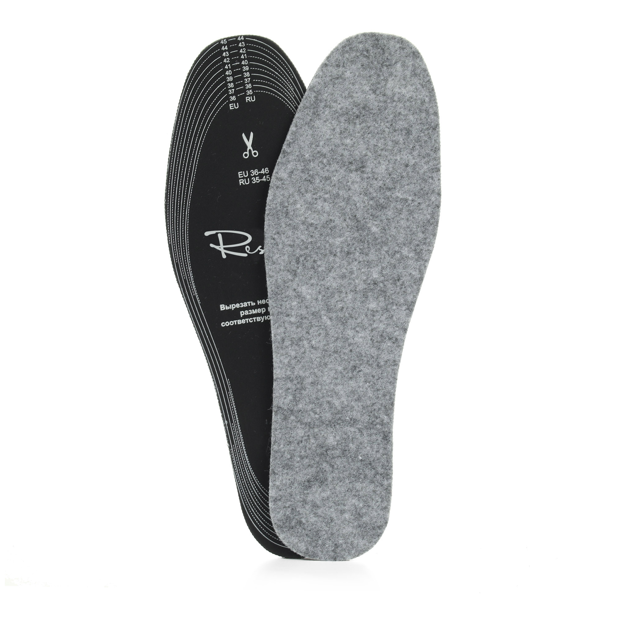 

Стельки Respect Felt Casual из войлока 750-R серые, 750-R