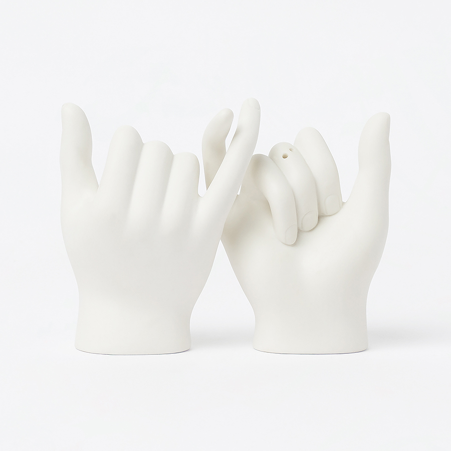 

Набор из солонки и перечницы Pinky Swear, Белый