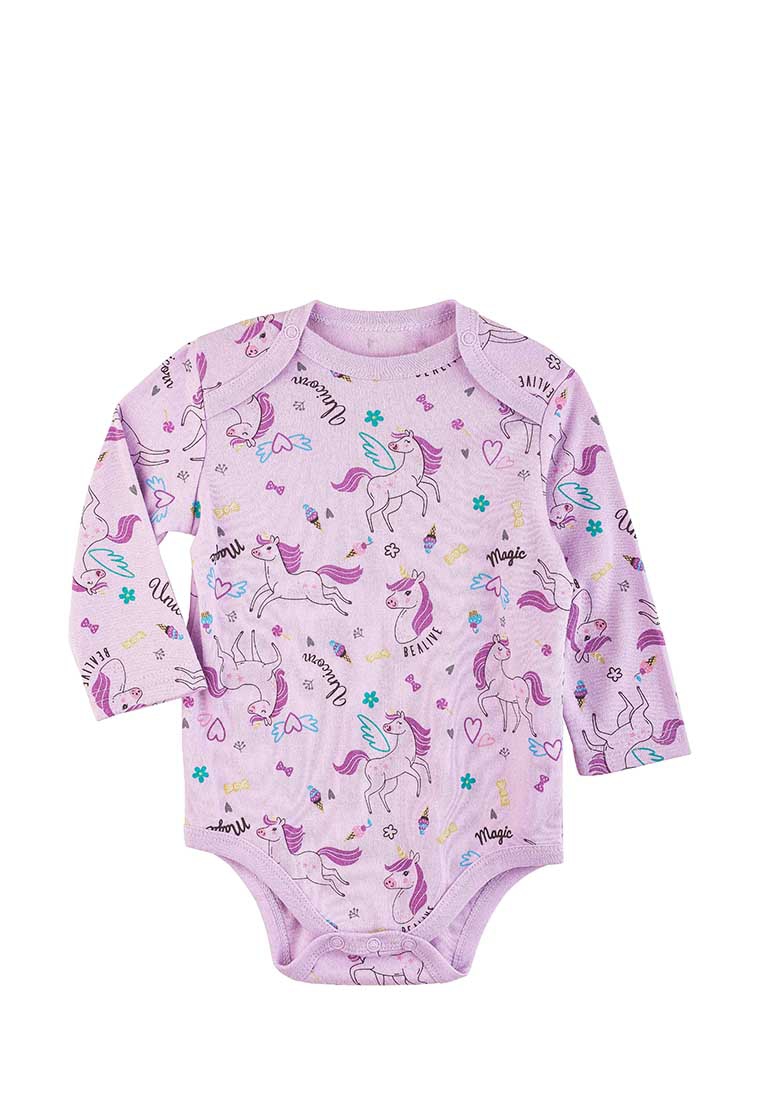 

Боди детское Kari baby AW21B07003503 светло-розовый/фиолетовый р.80, AW21B07003503